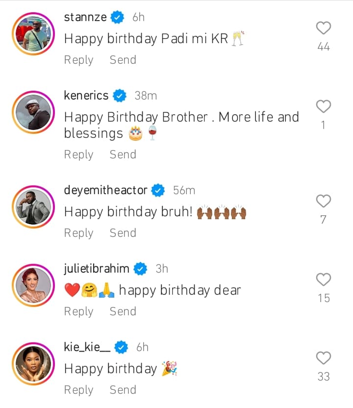 Celebrities celebrate Kunle Remi's birthday
