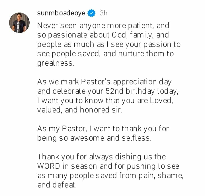Sunmbo Adeoye celebrates husband's 52nd birthday