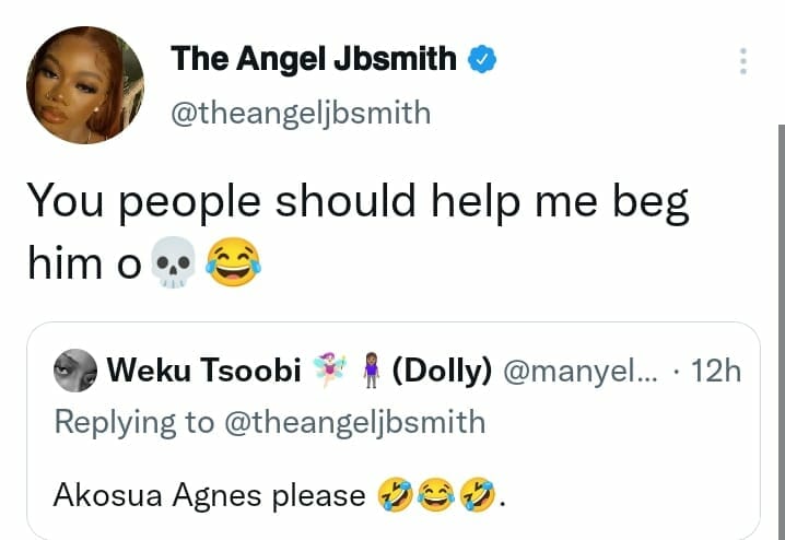 Angel Smith heartbroken