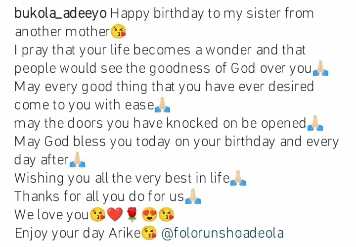 Folorunsho Adeola celebrates birthday