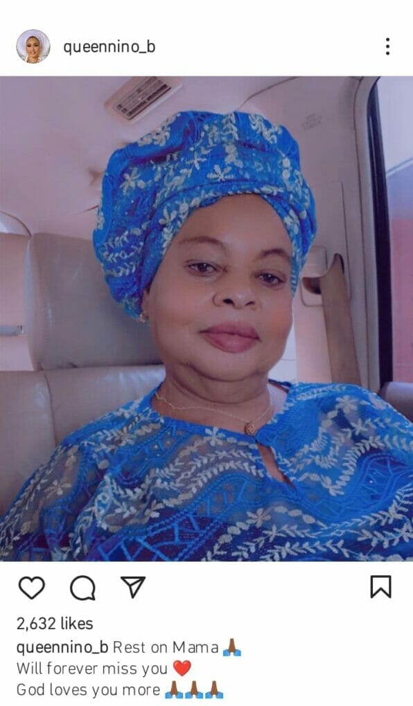 Bolanle Ninalowo's wife loses mother