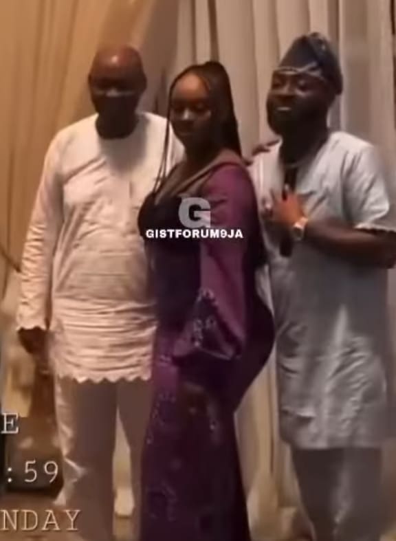 Chioma with Davido and his father