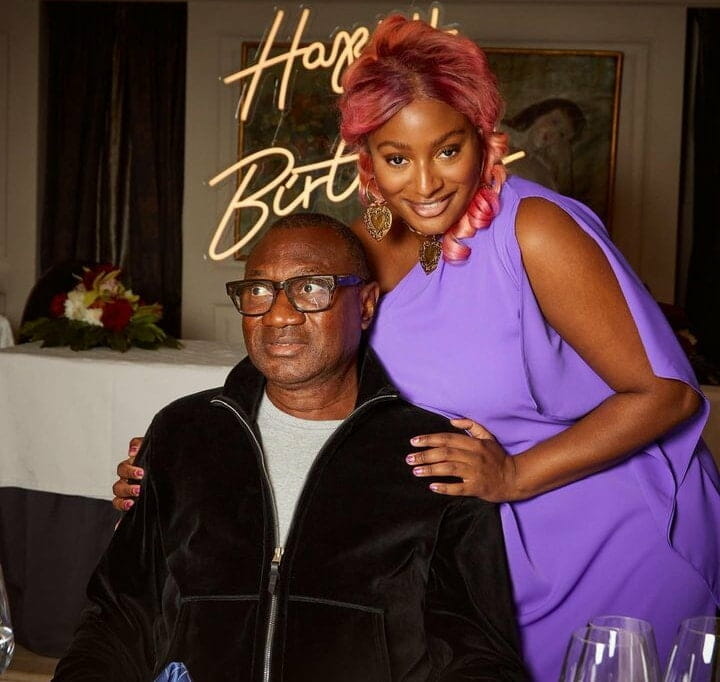 DJ Cuppy and father