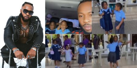 Flavour and his daughters