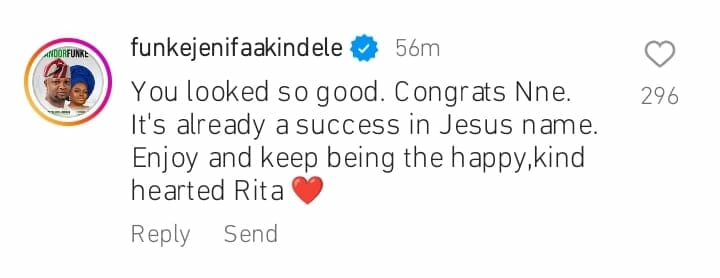 Funke Akindele reacts as Rita Dominic weds Fidelis