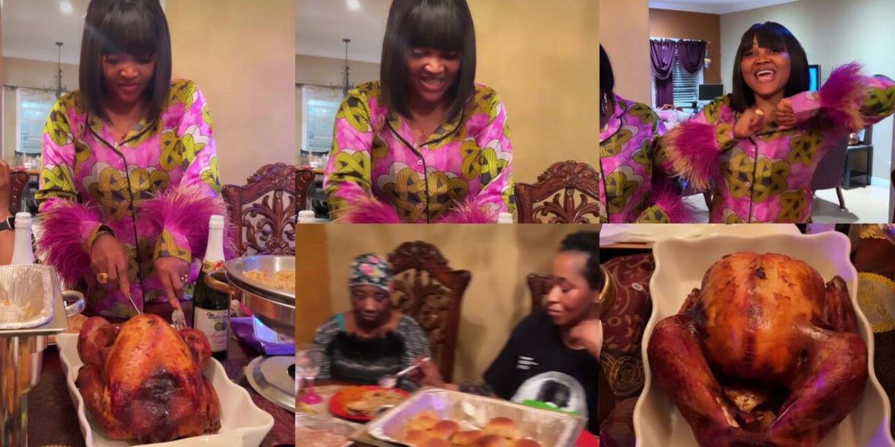 Mercy Aigbe thanksgiving