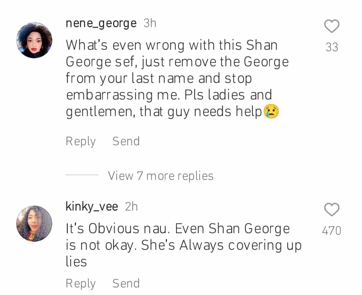 Netizens drag Shan George