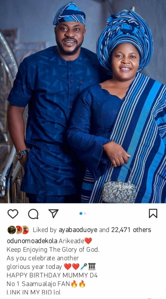 Odunlade Adekola and wife