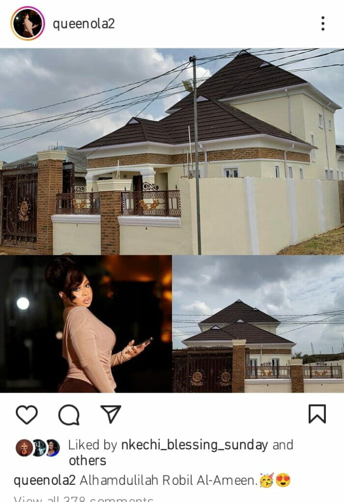 Queen Ola gifts herself a new house