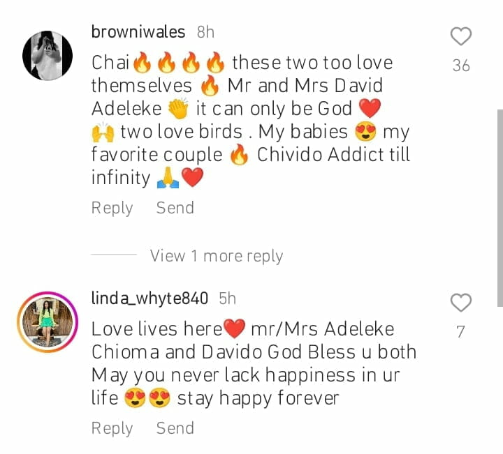 Loved-up video of Davido and Chioma