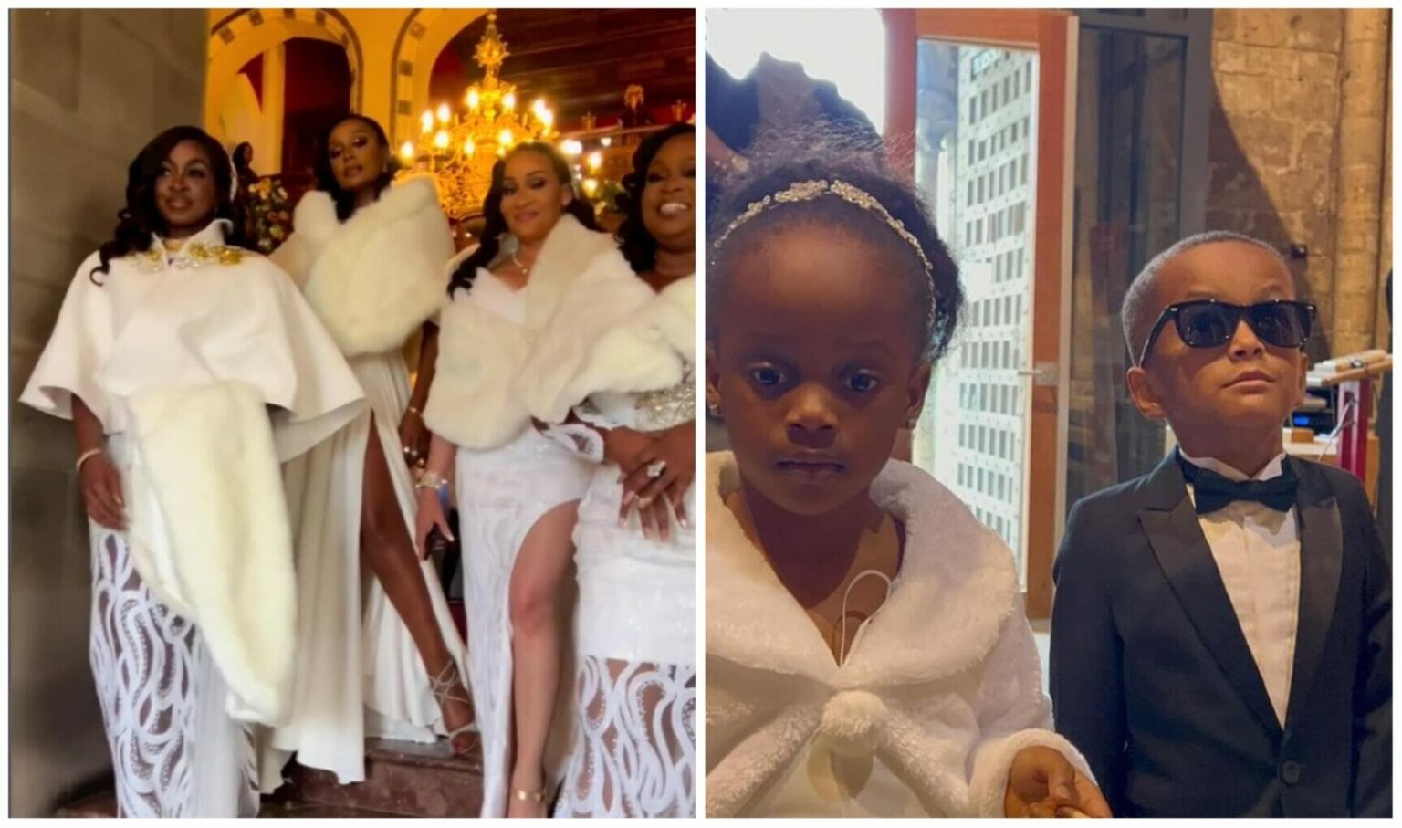 first photos from Rita dominic white wedding