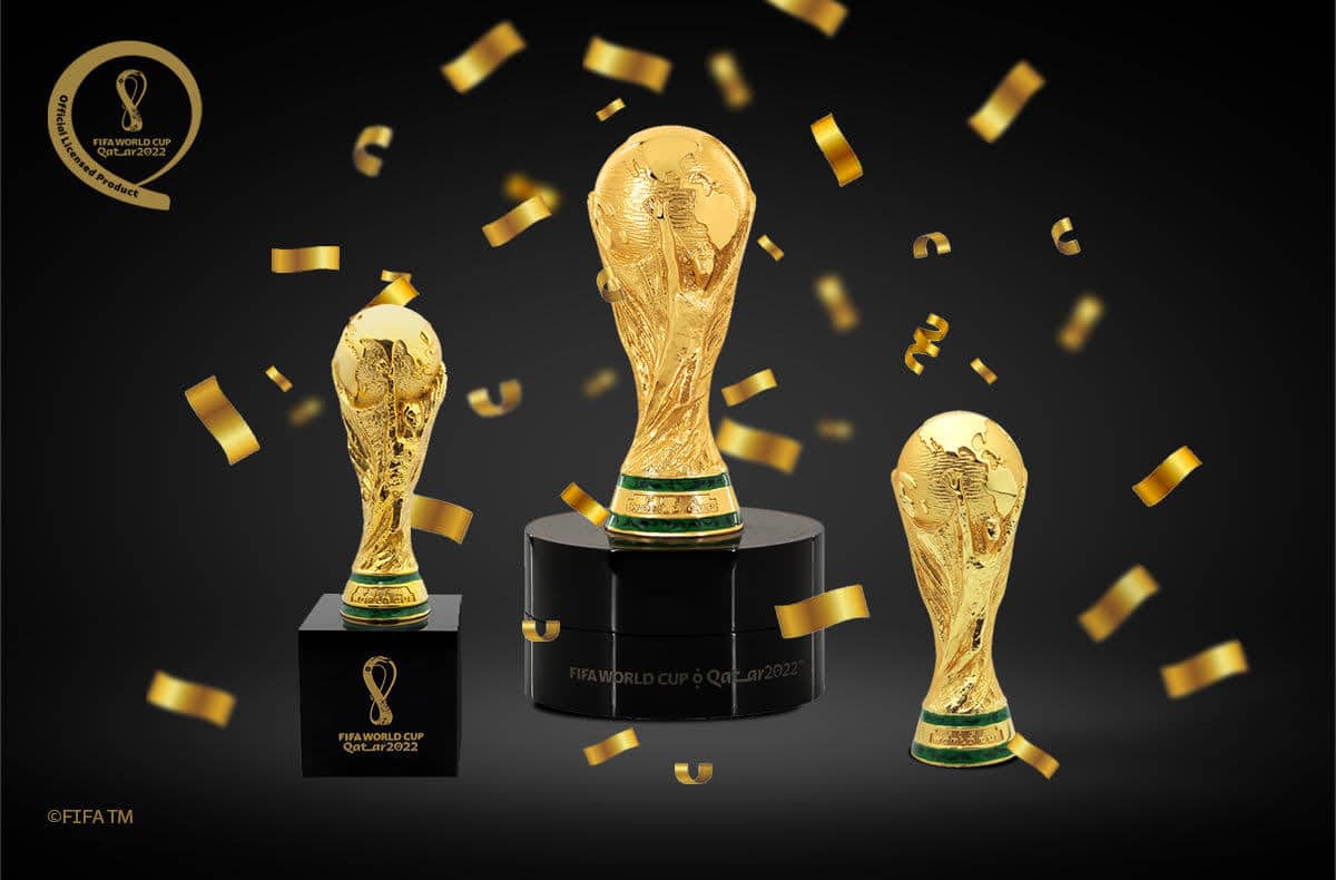world cup fake trophies qatar