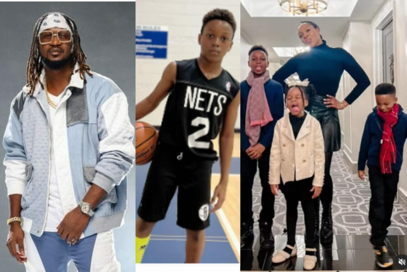 Paul Okoye hails his son's basketball skills hours after showing off a new lover