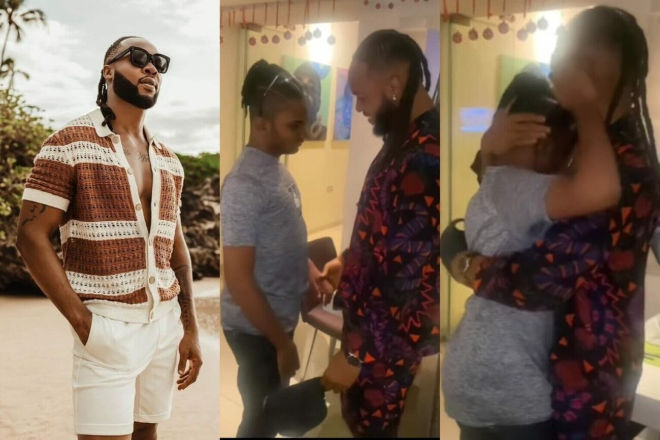 Reactions as Flavour and his adopted son share emotional bond (video)