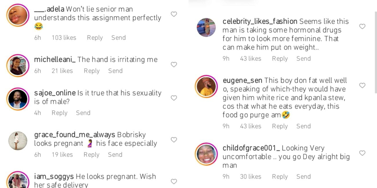 Bobrisky set tongues tongues with his weight