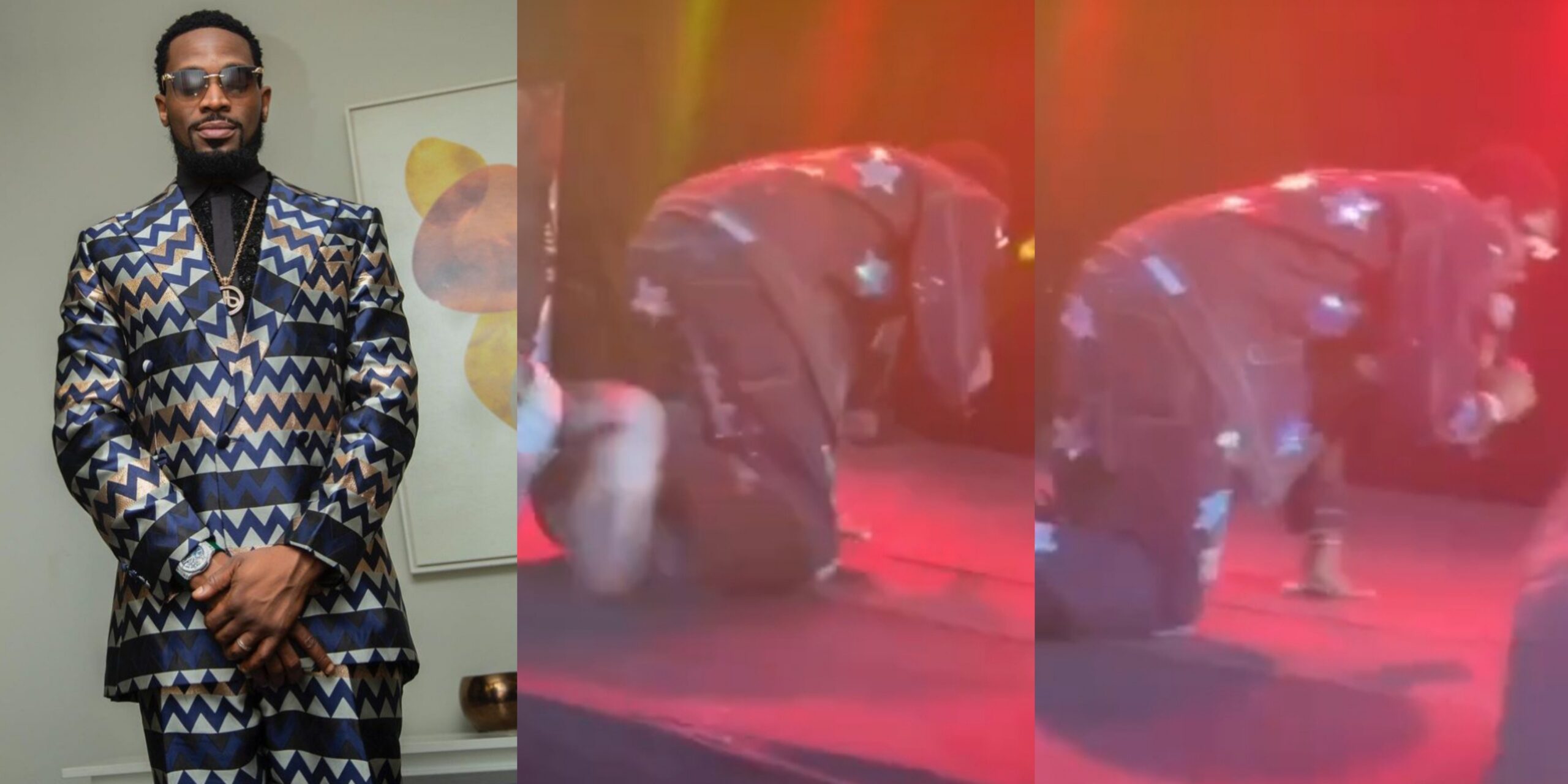 Singer D'banj goes spiritual on stage following release from ICPC custody (Video)