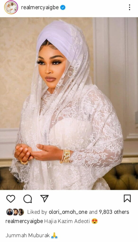 Mercy Aigbe new title