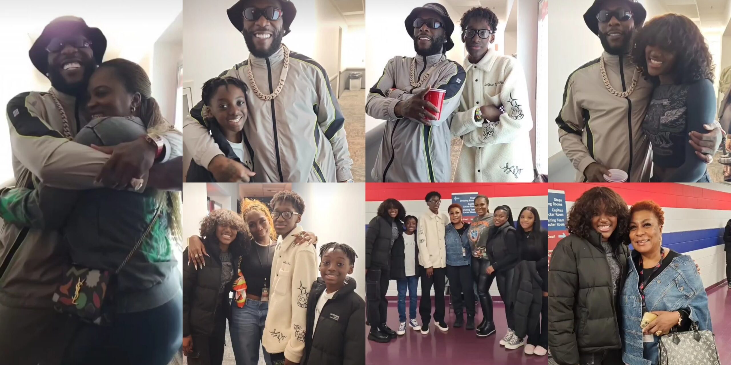 Singer 2face treats babymama, Pero Adeniyi and kids to a special night out with Burna Boy (Photos and Video)
