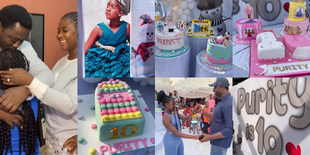 Mercy Johnson throws birthday bash for daughter Purity
