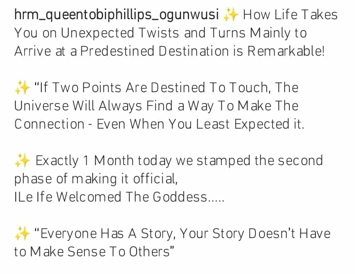 Queen Tobi Phillips and Ooni celebrate one month anniversary