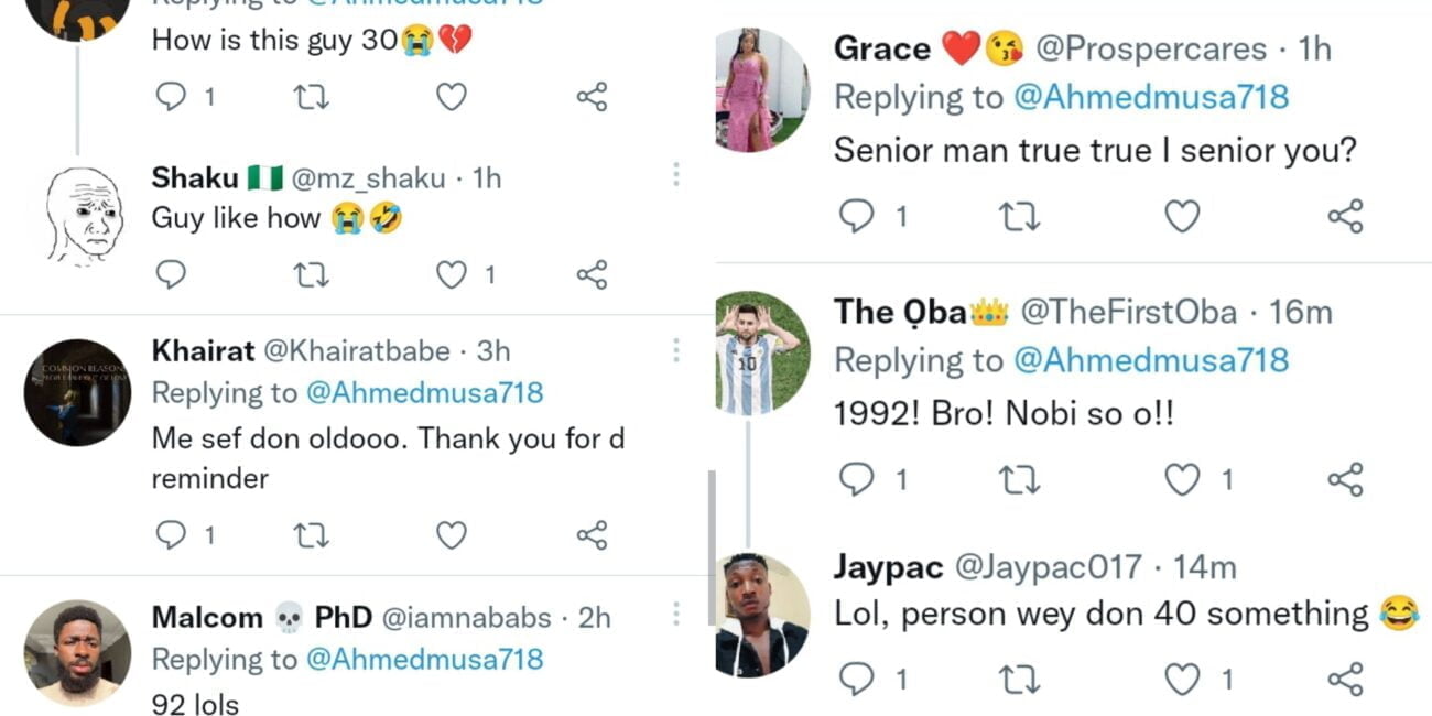 Reactions as Ahmed Musa reveals his age