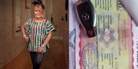 Shan George's children gifts her a Mercedes Benz