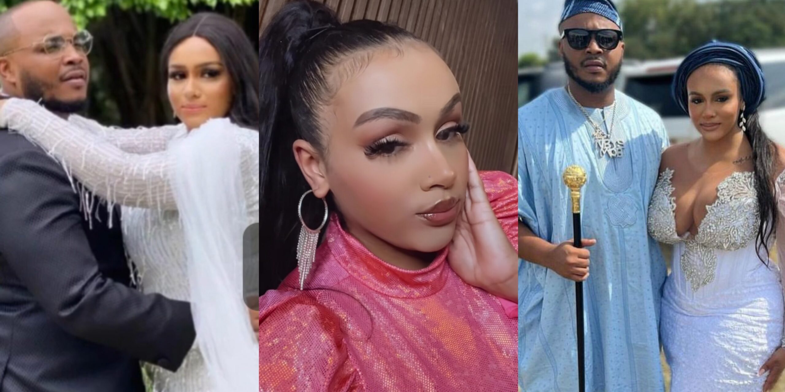 Drama as Sina Rambo's wife, Korth calls him out over alleged domestic violence, exposes the Adelekes (Video)