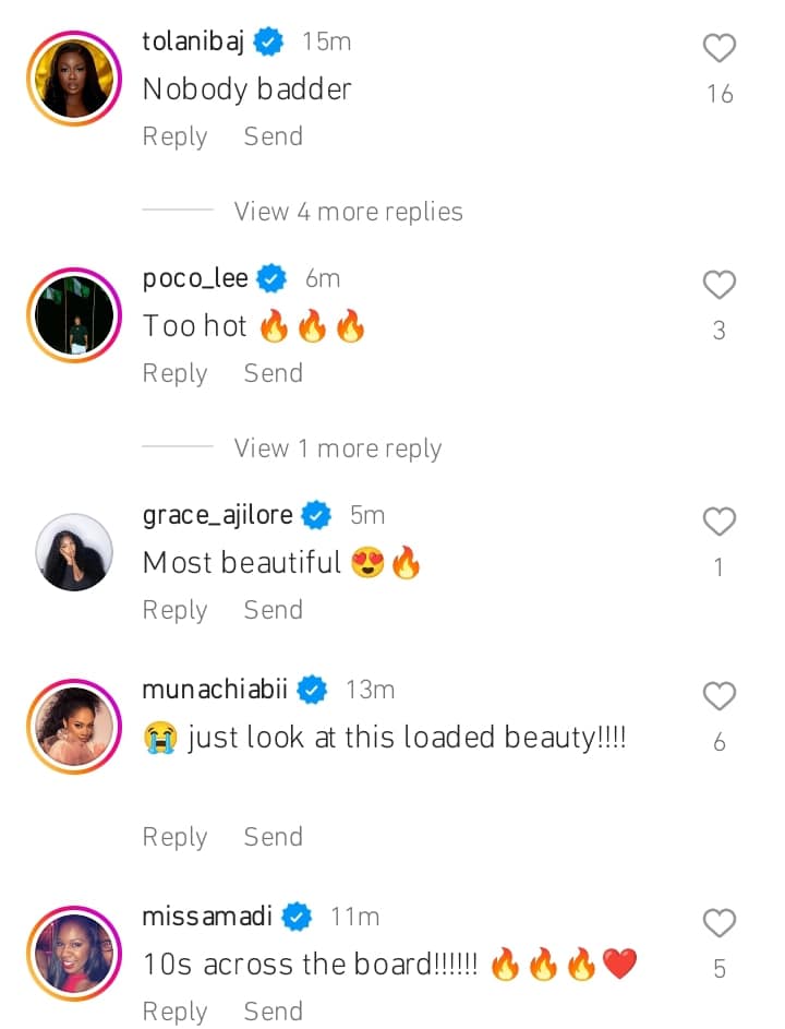 Celebrities react to Tiwa Savage iconic look to BFA