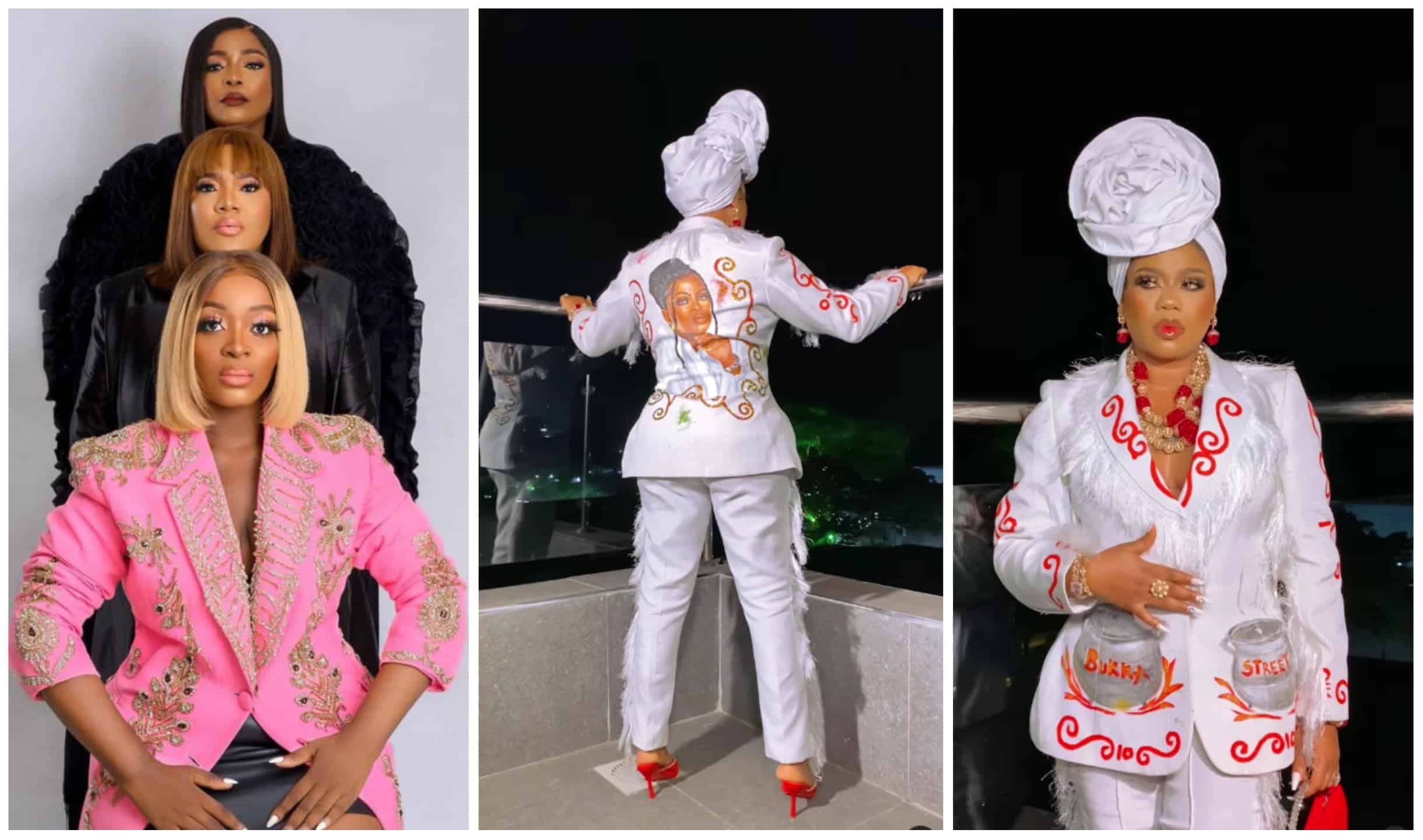 Toyin Abraham threatens Toyin Lawani after wearing outfit with Funke Akindele's face