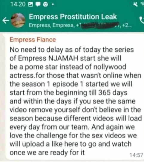 Empress Njamah nude video