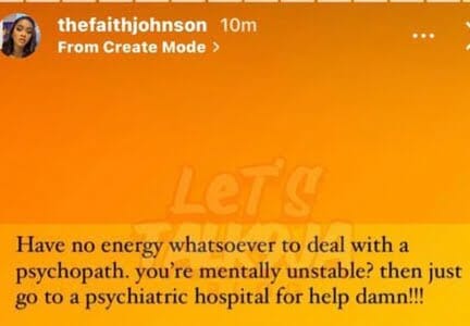 B-Red wife Faith Johnson shares cryptic post
