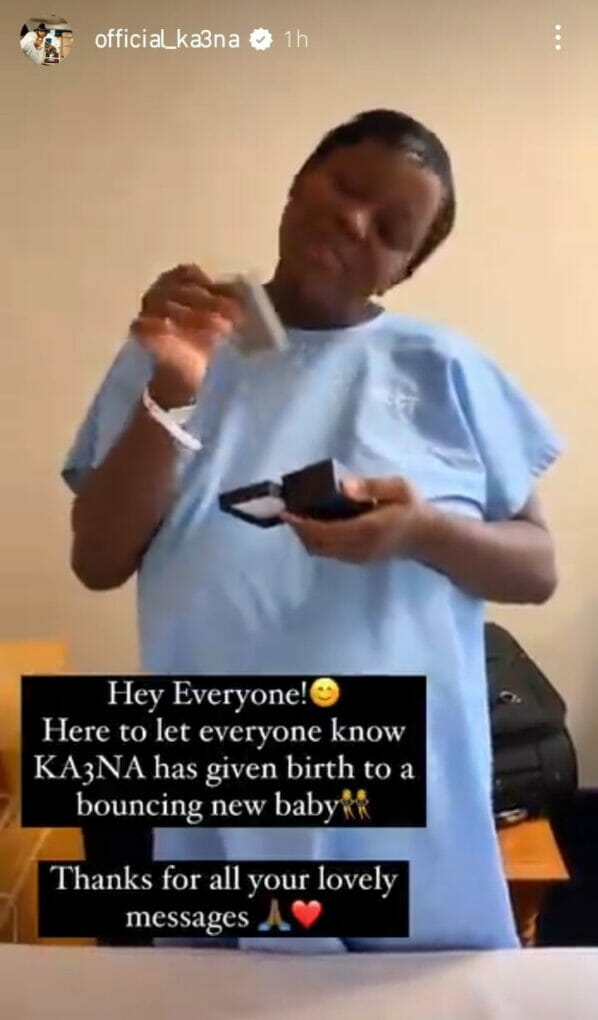Ka3na welcomes new baby