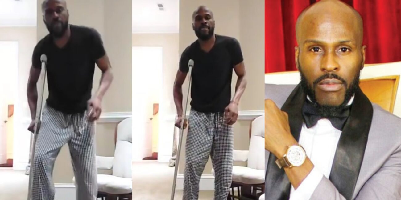 Ikechukwu prays as he recovers from paralysis