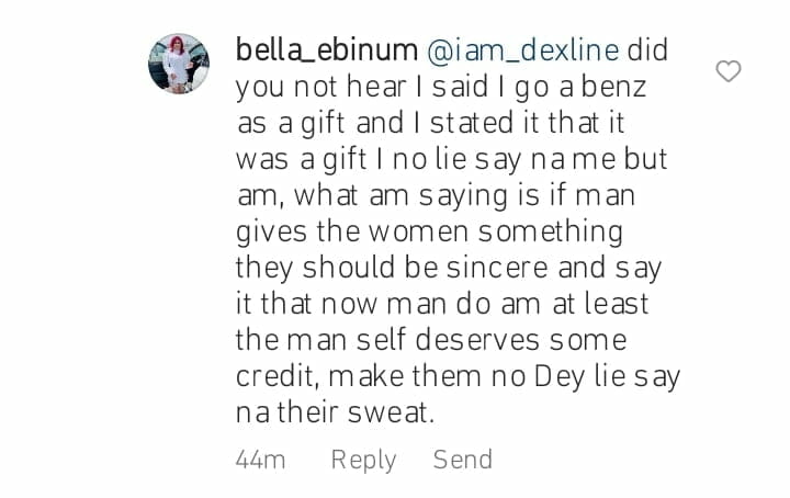 Bella Ebinum addresses her female colleagues