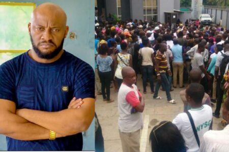 'Destroying ATM machines is not the answer'- Yul Edochie advises Nigerians on Naira scarcity