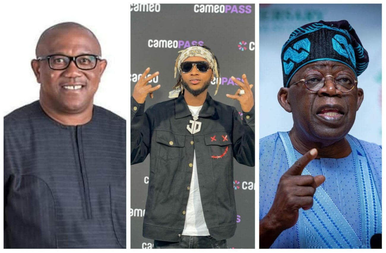 Yung6ix reveals his plan if Bola Tinubu or Peter Obi emerge winner in the Presidential Election