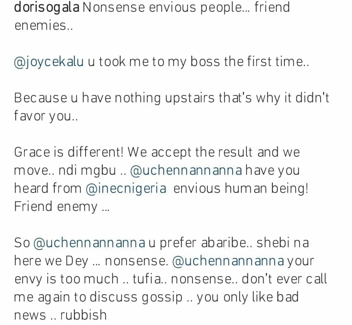 Doris Ogala drags Uche Nnanna and Joyce Kalu