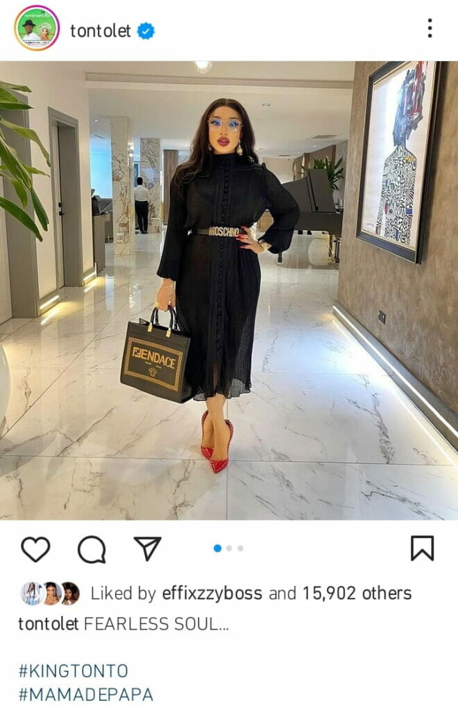 Tonto Dikeh declares that she is a fearless soul