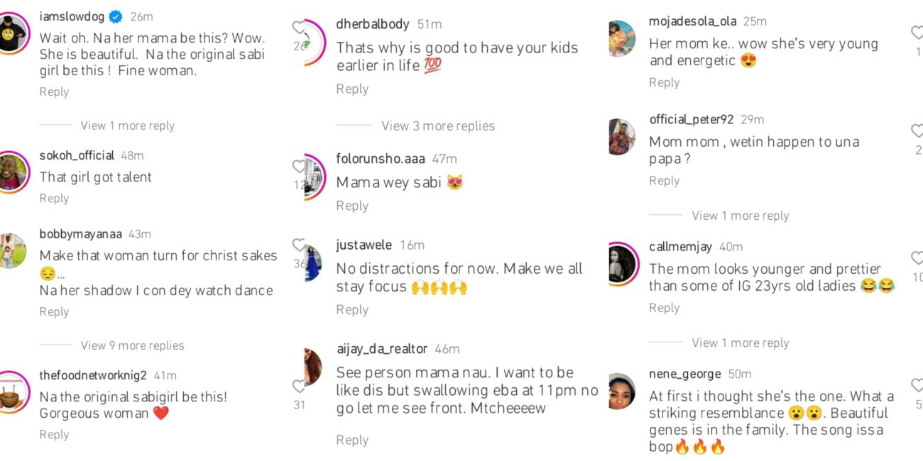 Nigerians react to video of Ayra Starr mum dancing to her song