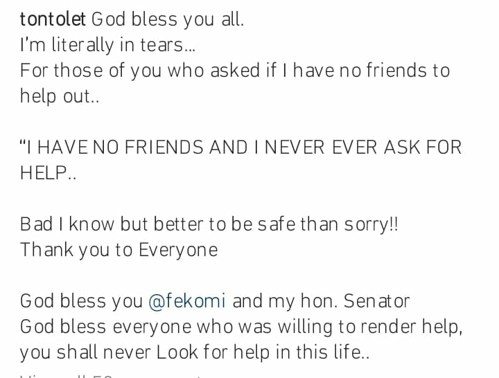 Tonto Dikeh reveals why it is good to be a good person