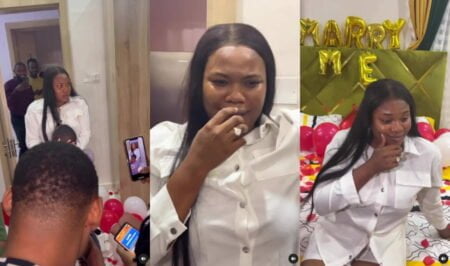 "She collected the ring to avoid disgracing him" Debbie Shokoya's proposal video sparks mixed reactions
