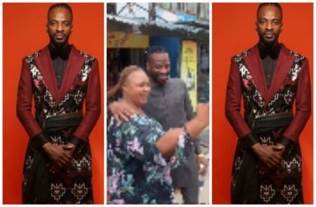 Mixed reactions as Singer 9ice is seen going from door to door campaigning for Sanwo-Olu (video)
