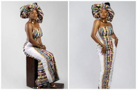 Kehinde Bankole shares beautiful pictures in Ghanaian attire on her birthday