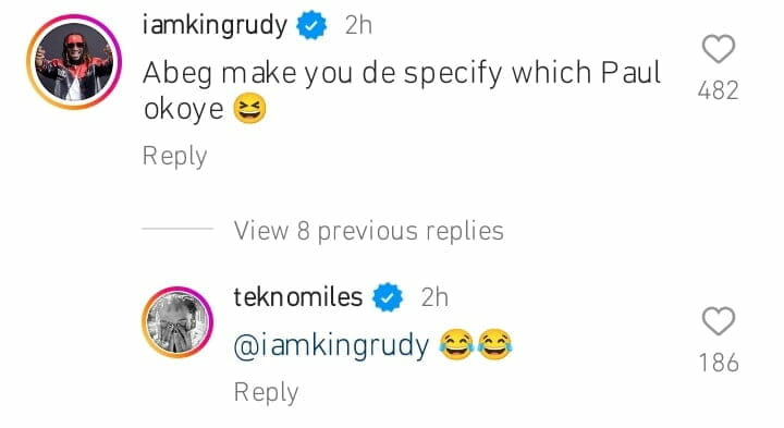 Tekno says he envies Paul Okoye