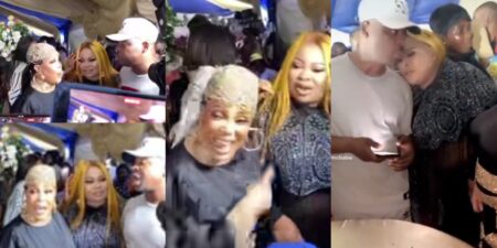 MC Oluomo's wives at his birthday party
