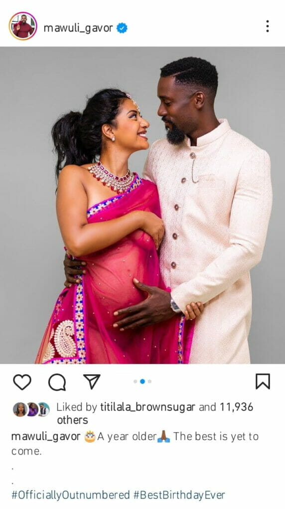 Mawuli Gavor's wife is pregnant 