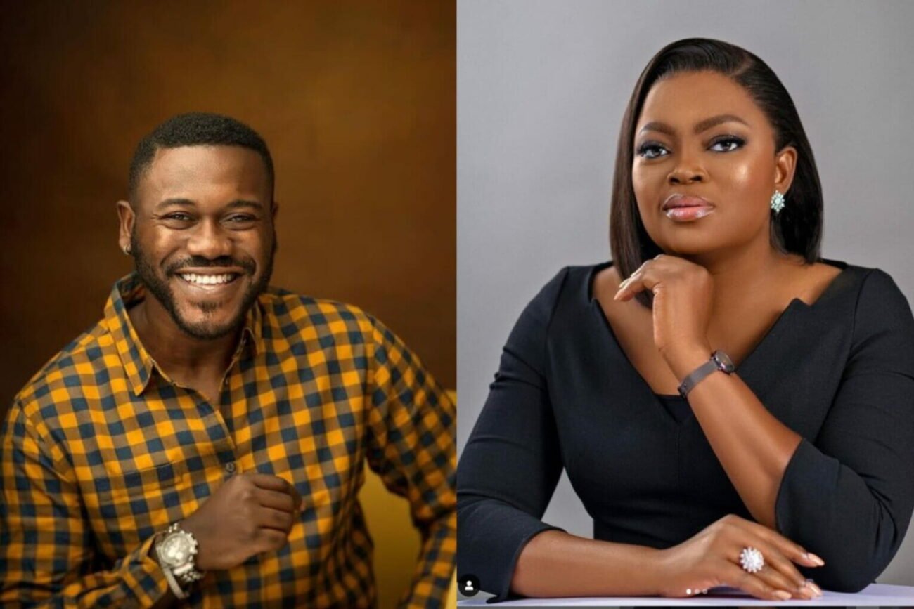 'May God's will prevail' Funke Akindele appreciates Deyemi Okanlawon for pitching tent with her