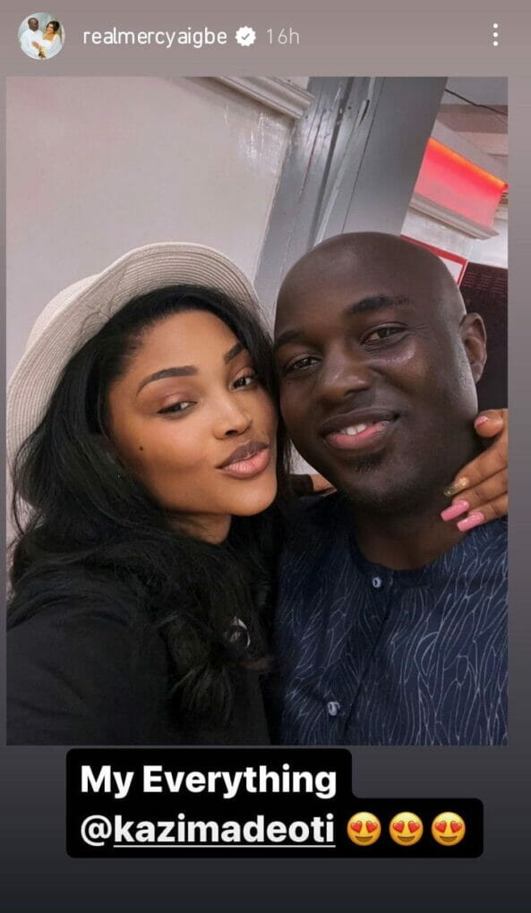 Mercy Aigbe described her husband as her everything
