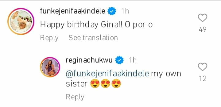 Funke Akindele celebrates Regina Chukwu birthday