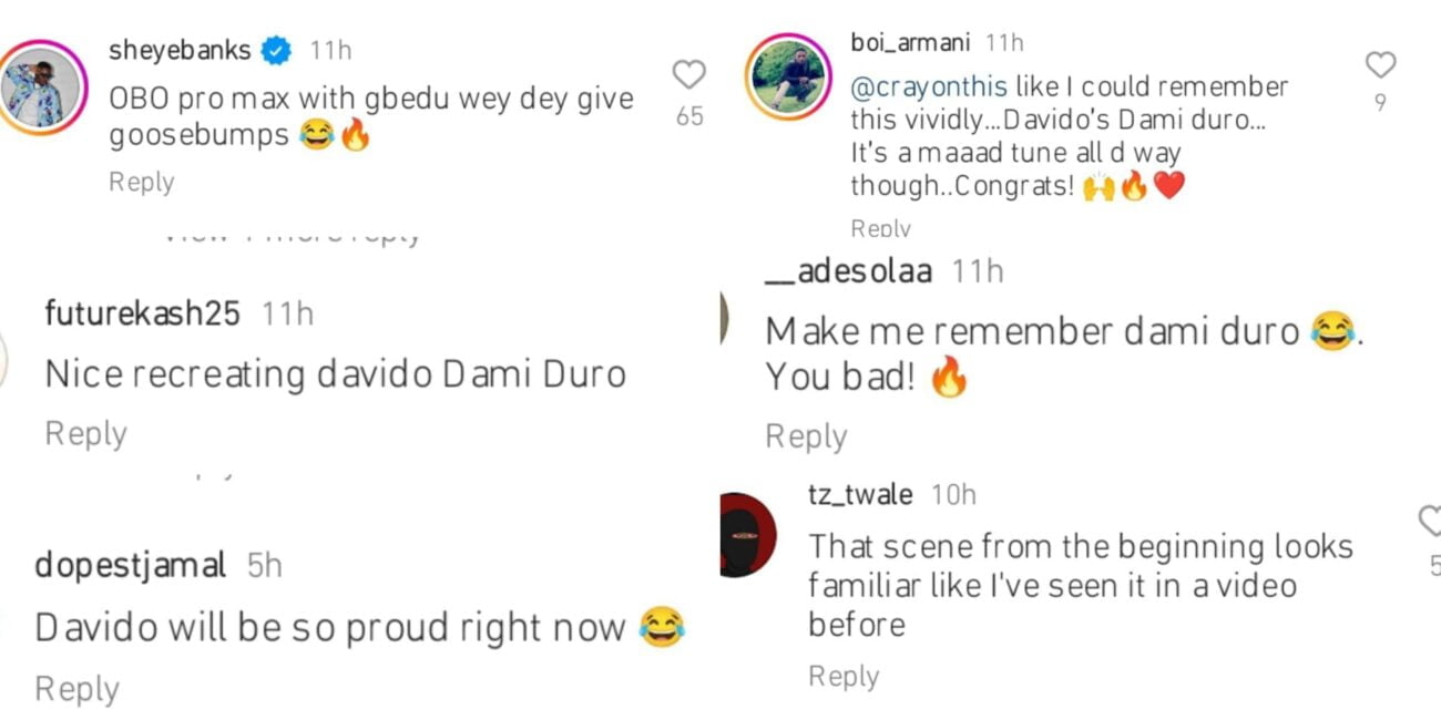 Crayon recreates Davido's Dami Duro club scene